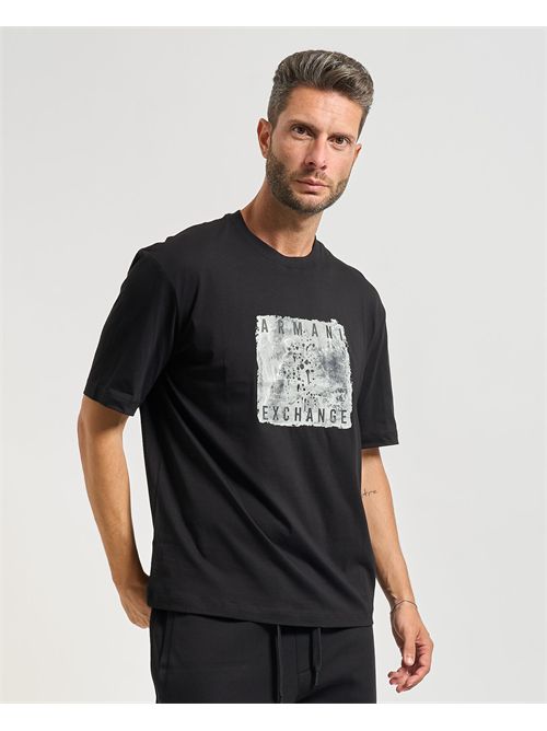 Men's Armani Exchange crew neck T-shirt with print ARMANI EXCHANGE | XM001448-AF10358UC001